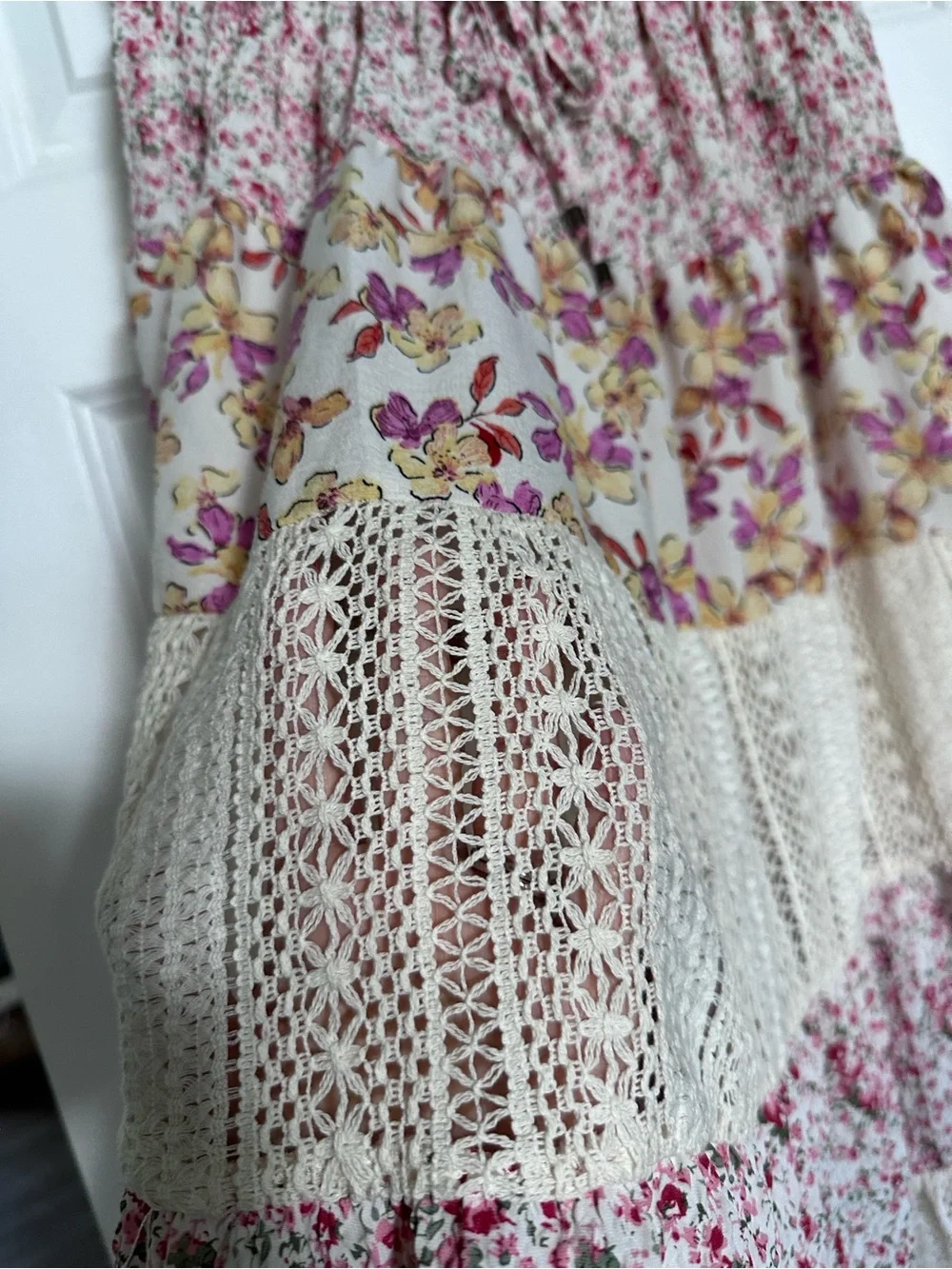 POL Boutique Patchwork Boho Maxi Skirt | EUC | Size S/M